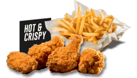 Hotwings with fries