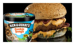 Grill chicken burger met Ben & Jerry's 465ml
