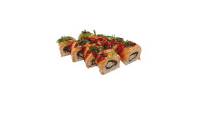 Soft shell zalm roll