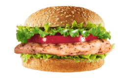 Grill chicken burger
