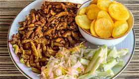 107. Shoarma schotel
