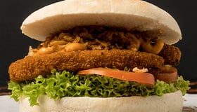 Veggie crispy chicken burger