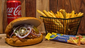 Broodje kipdöner menu