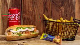 Broodje gerookte zalm menu