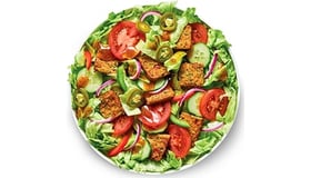 Spicy Vegan Patty Salade