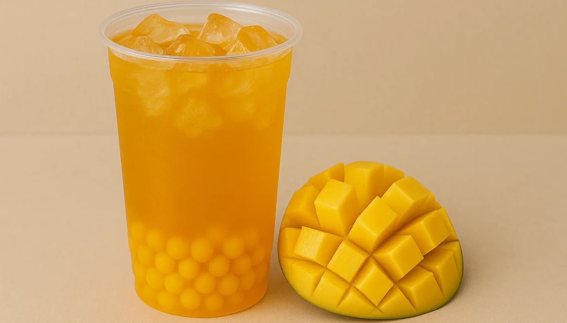 Bubble tea mango
