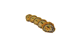 Fried crispy salmon