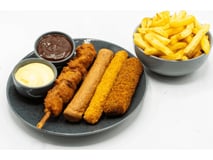 Special menu friet met 4 snacks