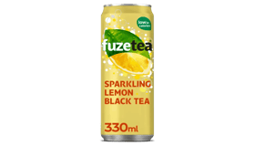 Fuze Tea black tea sparkling lemon 330ml