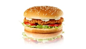 Zinger chicken burger