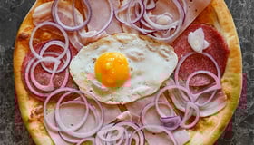 Pizza carbonara