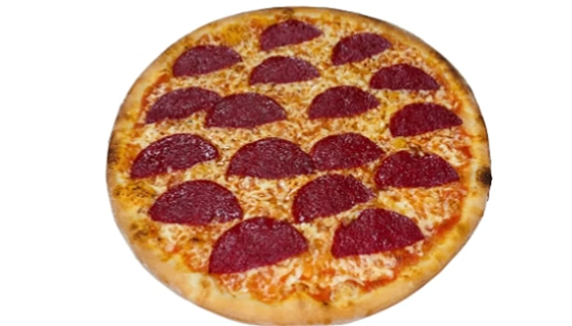 Pizza salami klein