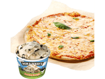 Pizza tonno met Ben & Jerry's 100ml