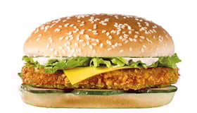 Kipburger met kaas