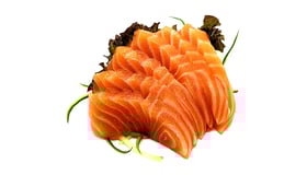 140. Salmon sashimi 6 stuks
