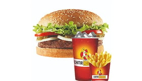 1. Western 100% beefburger menu