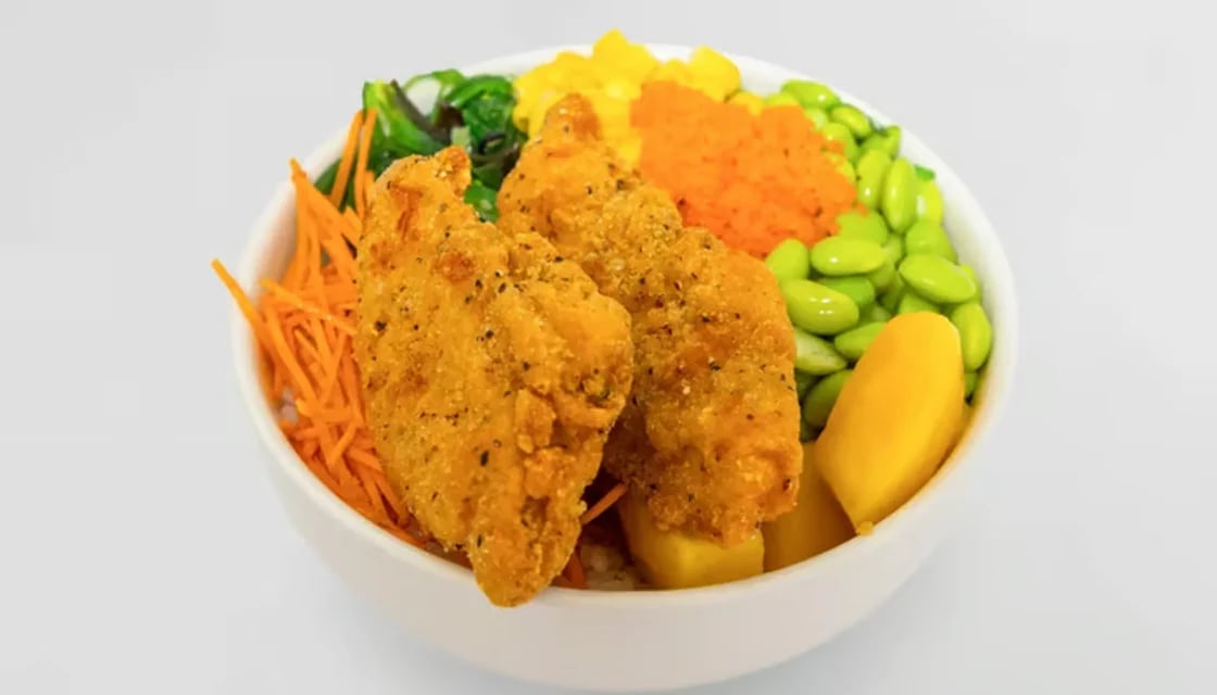 Pokebowl spicy chicken