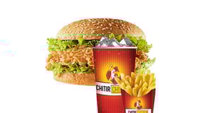 3. Fried chickenburger menu