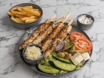Schotel kip souvlaki