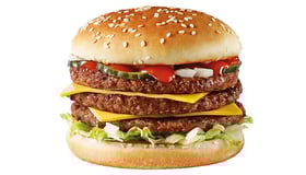 Triple cheeseburger