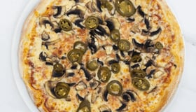 Pizza funghi spicy