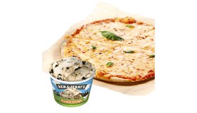 Pizza Margherita met Ben & Jerry's 100ml