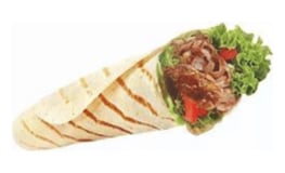Oriëntal chicken doner wrap
