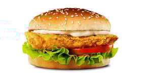 Crispy chicken burger