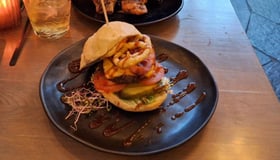 Black angus beef burger