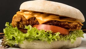 Cheese chickenburger