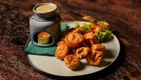 Champignons in bierbeslag