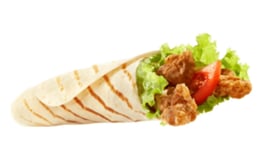 Fried chicken wrap