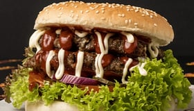 Double hamburger