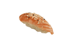 Flamed salmon