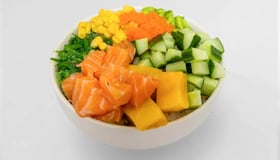 Pokébowl low carb zalm