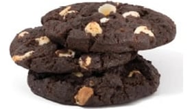 3x Double Chocolate & Orange cookie