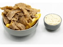 Friet met kebab