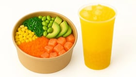  Pokébowl + bubbletea naar keuze