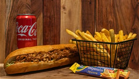Broodje kipsaté menu