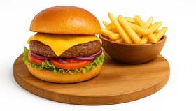 Cheese burger menu