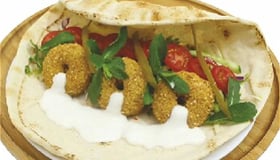 Falafle Wrap menu وجبة سندويش فلافل