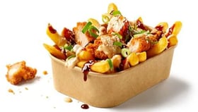 Loaded fries asian BBQ style