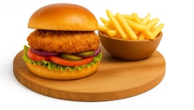 BBQ Chicken burger menu