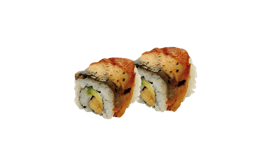 Inside out unagi roll