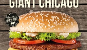 Giant Chicago burger