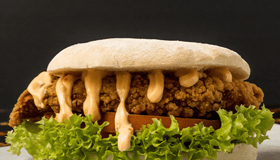 Spicy chickenburger