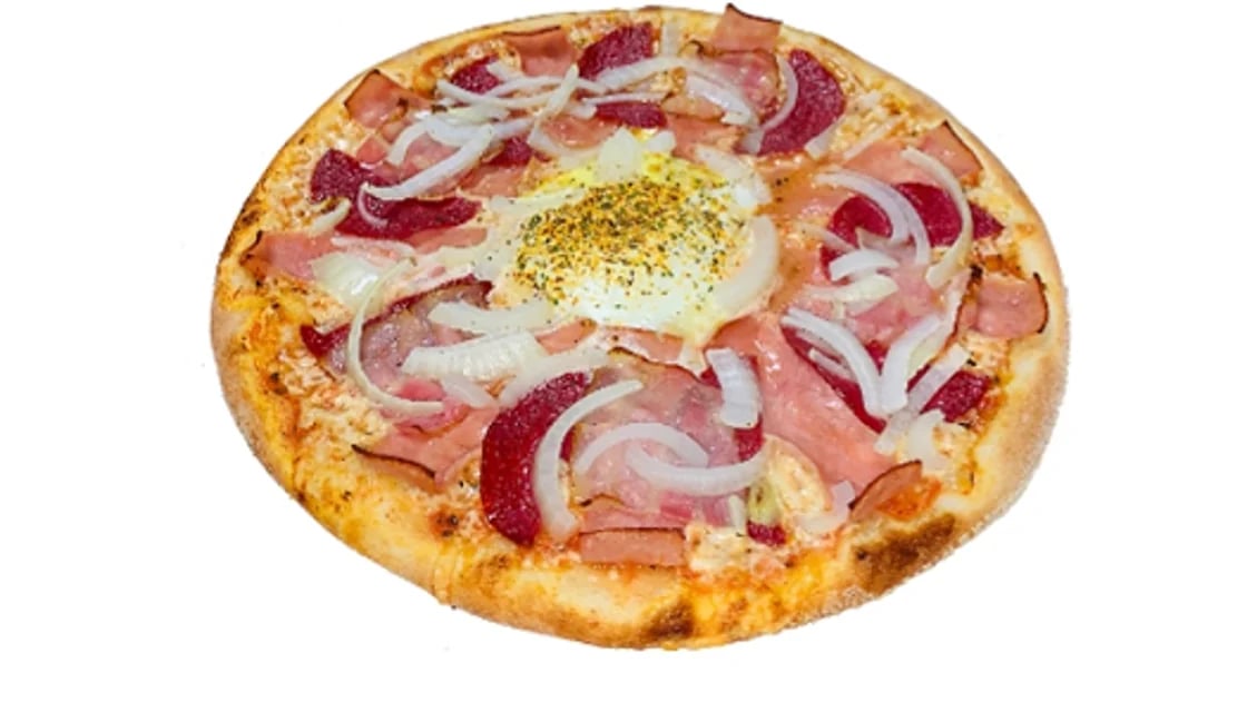 Pizza carbonara speciale