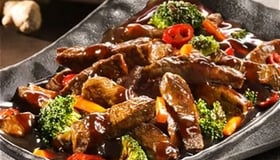 biefstukpuntjes teriyaki