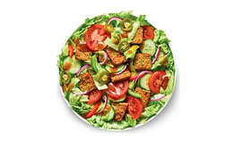 Spicy Vegan Patty Salade