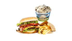 Cheeseburger met Ben & Jerry's 100ml